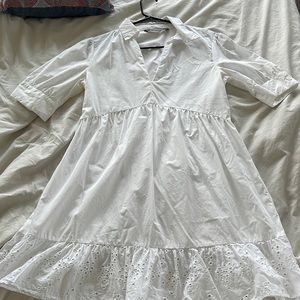 White Linen Zara Dress